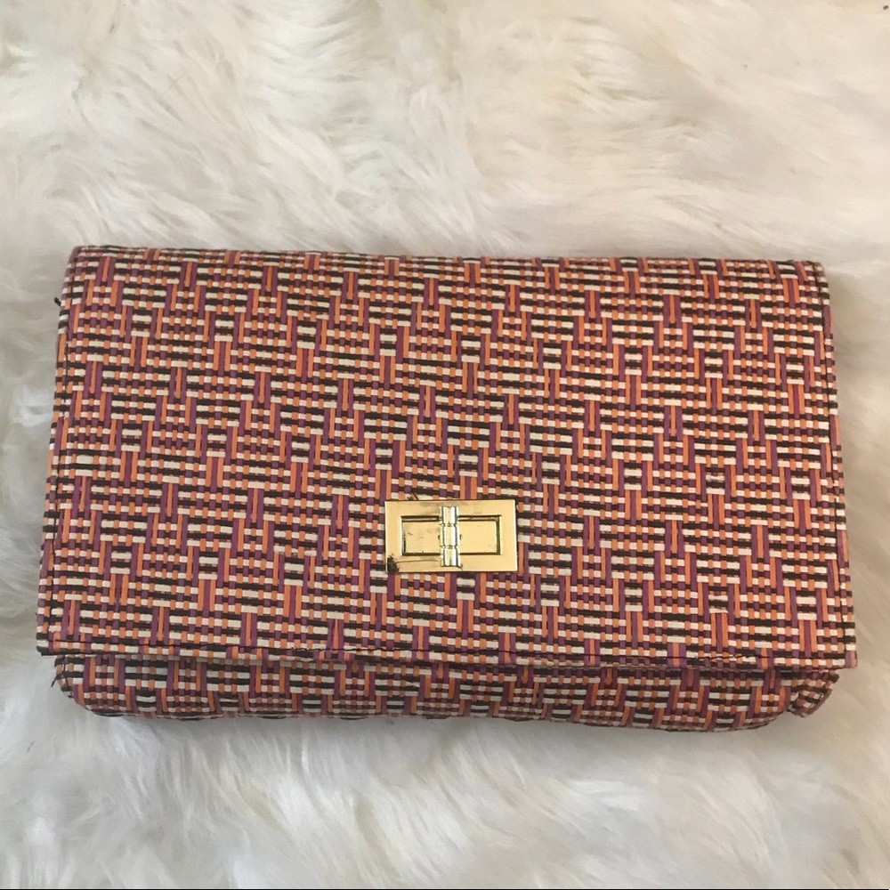 H&M straw clutch